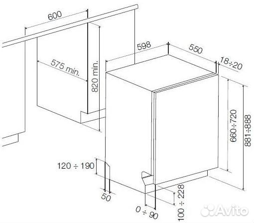 Встраиваемая посудомоечная машина Fulgor Milano FD