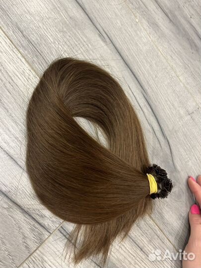 Волосы натурал. для наращ. 213капсул 50см