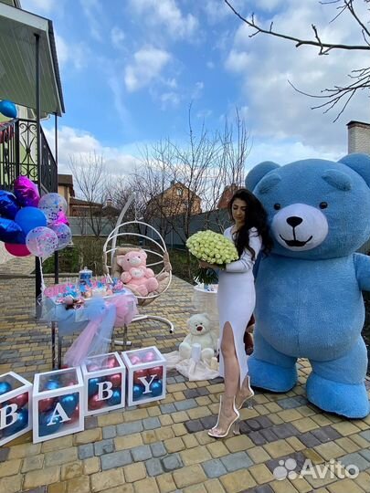 Аниматор ростовая кукла мишка Василек