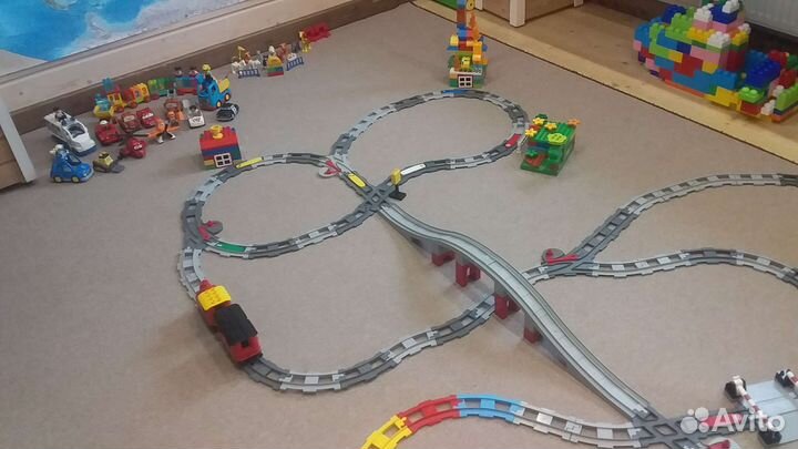 Lego duplo железная дорога+наборы