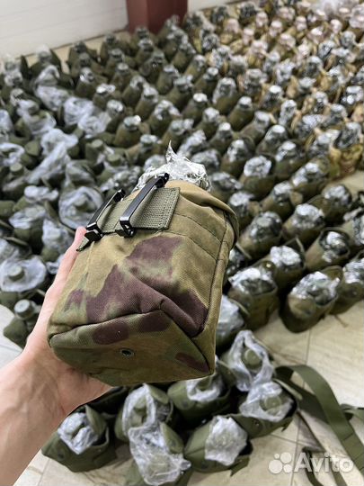 Фляга армейская с чехлом и котелком