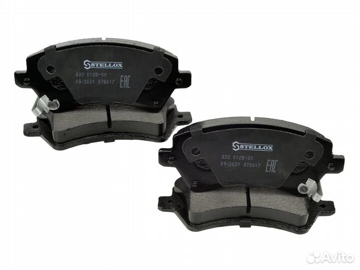 833 012B-SX колодки дисковые п. с антискр. пл. Toy