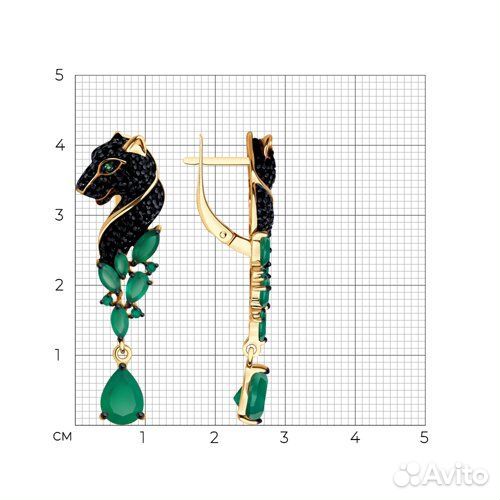 Серьги sokolov из серебра, 92023074