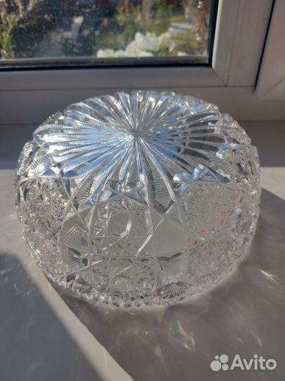 Хрустальная салатница СССР