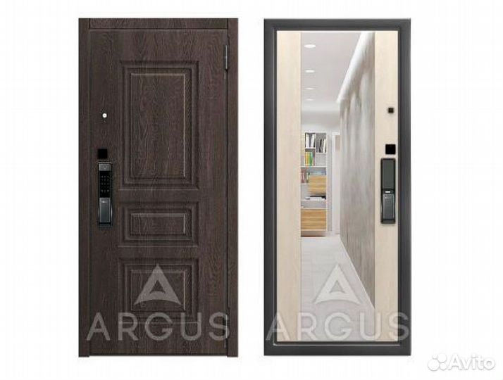 Стальная дверь с биометрическим замком