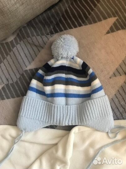 Шапка для мальчика весна 44-46