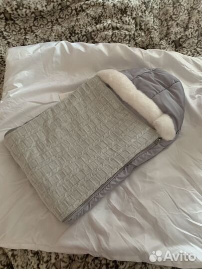 Детский зимний конверт новый на выписку в коляску