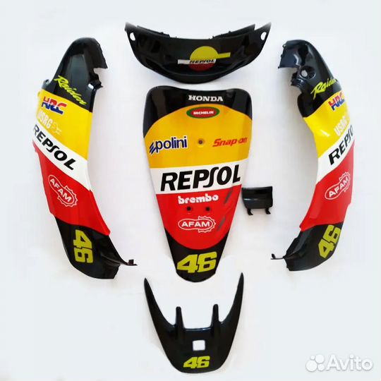 Комплект пластика Honda DIO 27/28 repsol