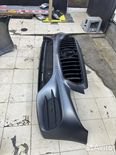 Бампер w213 в сборе