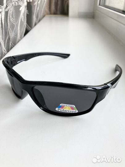 Спортивные очки поляризационные чëрно-серые