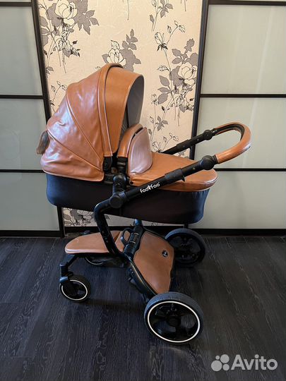 Коляска 2 в 1 эко кожа
