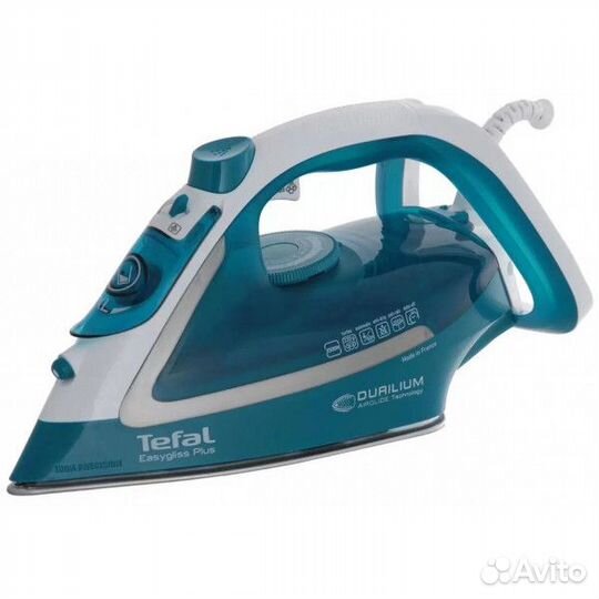Новый утюг Tefal FV5737, бирюзовый