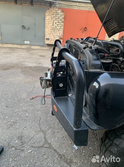 Силовой бампер с площадкой лебедки УАЗ Хантер