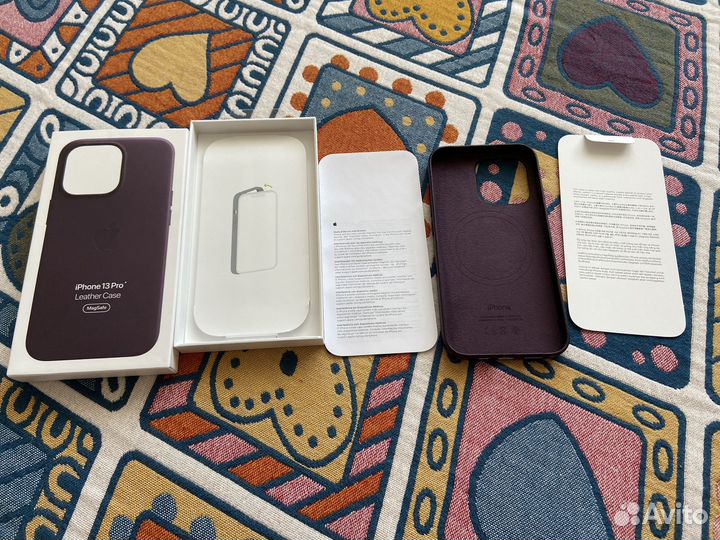 iPhone 13 Pro leather case Magsafe Оригинал