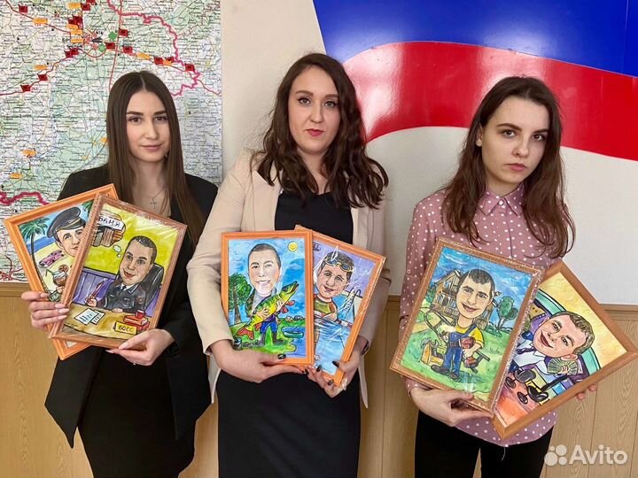 Шарж, портрет на заказ по фото