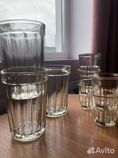 Стаканы граненые СССР и рюмка стопка