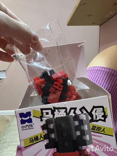 Конструктор 3D из миниблоков скибиди спикер мен