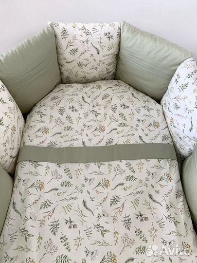 Детский набор бортики и постельное белье