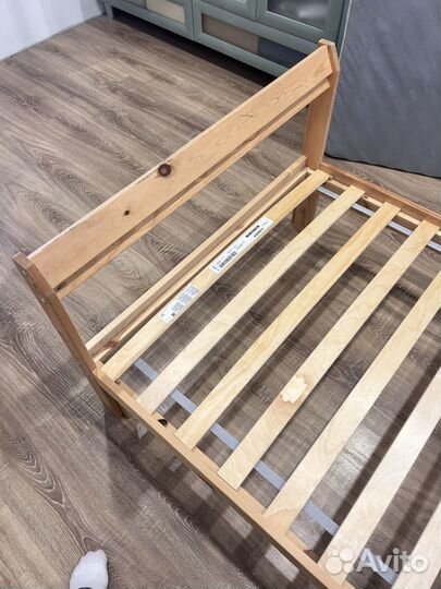 Кровать с матрасом IKEA luroy