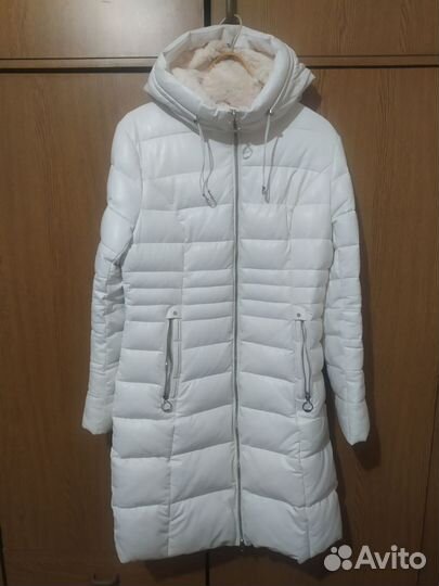 Пуховик Зимнее пальто из PU-кожи