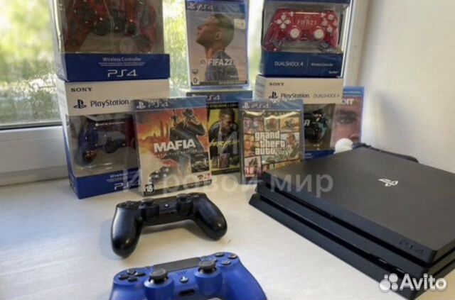 PS4 Playstation 4 sony PS4 PRO + игры fifa23 RDR2