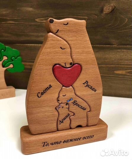 Подарок на годовщину свадьбы именные мишки