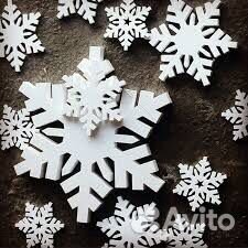 Снежинки из пенопласта кружевные