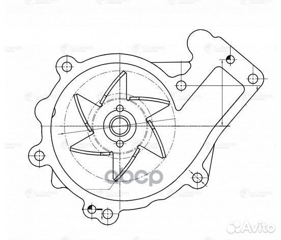 Насос водяной для а/м Chery Tiggo T11 (05) 1.8i