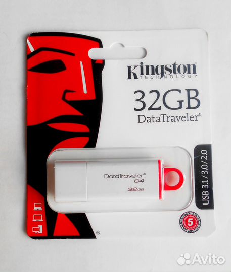 Флешка USB kingston 32GB USB3.1/3.0/2.0