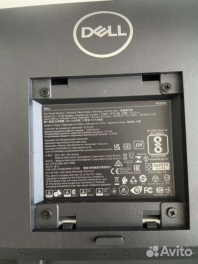 Монитор dell p2222h