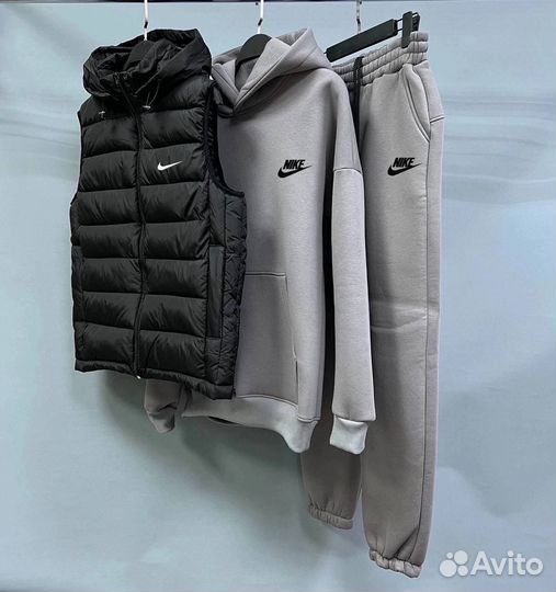 Спортивный костюм мужской тройка на флисе Nike