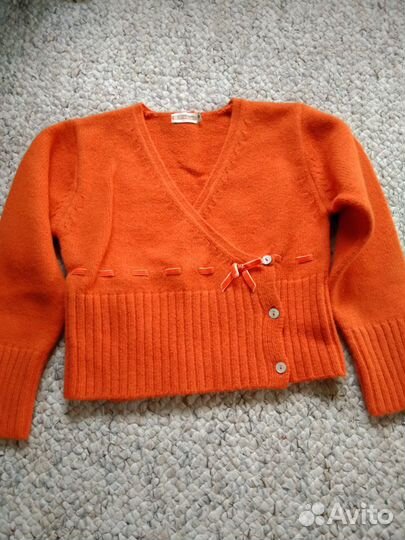 Семь кофт вязанных Европа девочка 6-10 лет