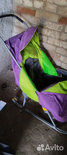 Детские санки коляска бу