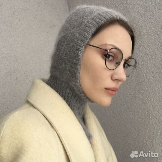 Капор балаклава капюшон пух норки