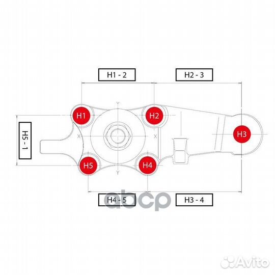 Шаровая опора нижняя FR toyota lite/townace 4WD