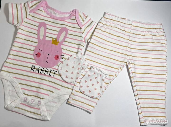 Детский подарочный набор для девочки 0-3 месяца