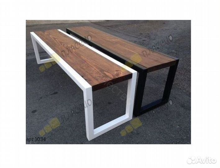 Скамья в стиле лофт