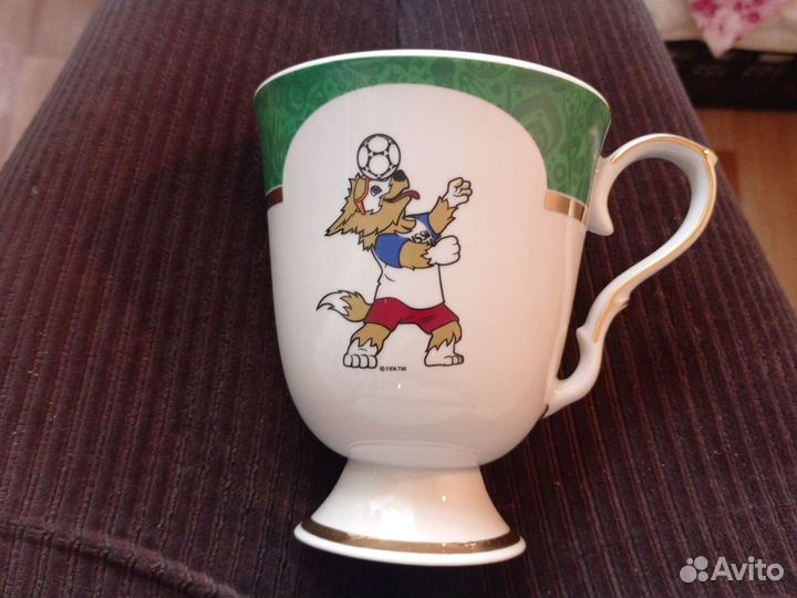 Бокал-гигант с блюдцем. Дулево