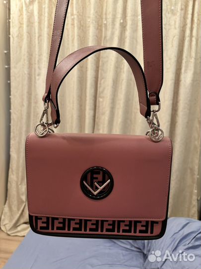 Сумка пастельно брусничного цвета