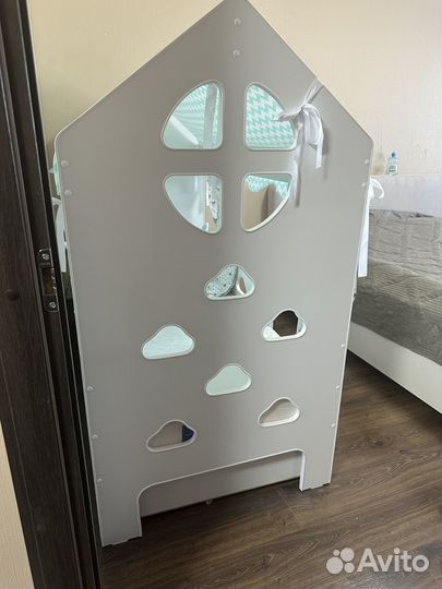 Кровать домик с ящиком и матрасом