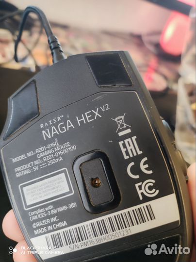 Игровая мышь razer naga hex v2
