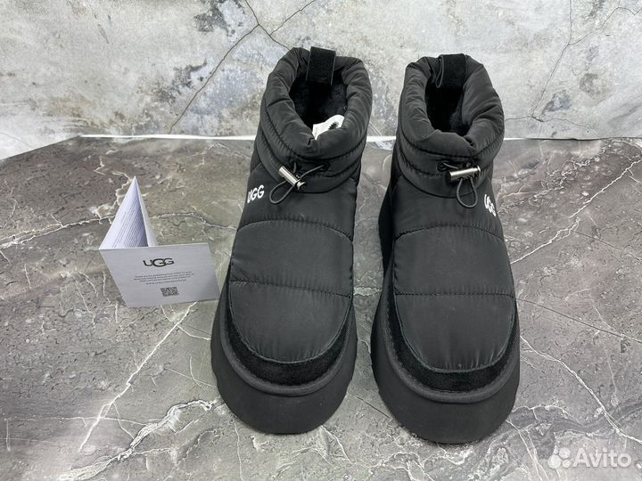 Женские Угги Ugg Obba Platform Black Дутики