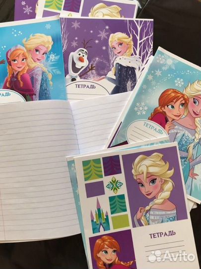 Набор тетрадей Холодное сердце 12 л линейка 10 шт