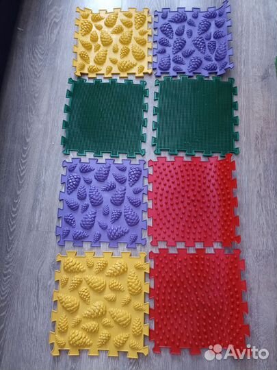 Детский массажный коврик Ортопазл