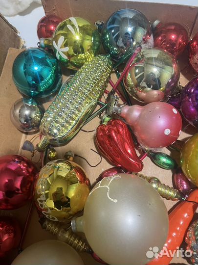 Елочные игрушки СССР винтаж