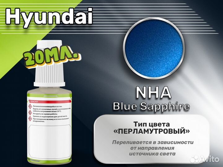 Подкраска Luxfore (Hyundai NHA Blue Sapphire)