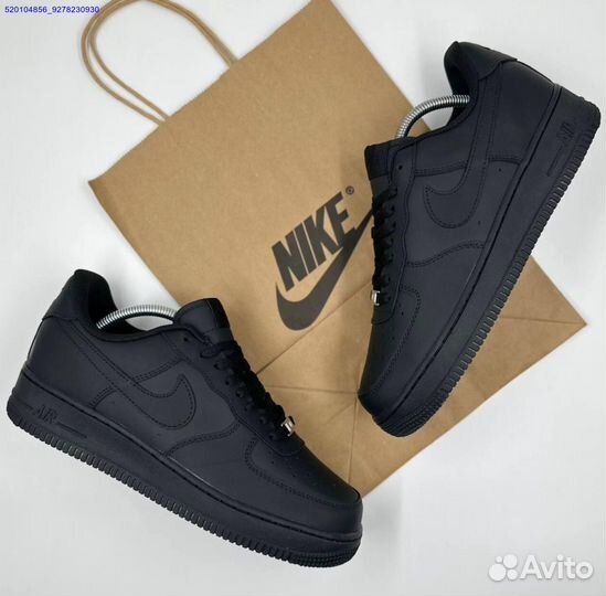 Кроссовки Nike Air Force Low Black (Арт.24835)