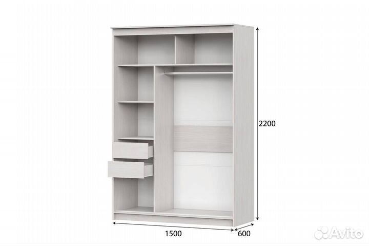 Шкаф купе с зеркалом в наличии