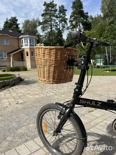 Корзинка для велосипеда плетеная