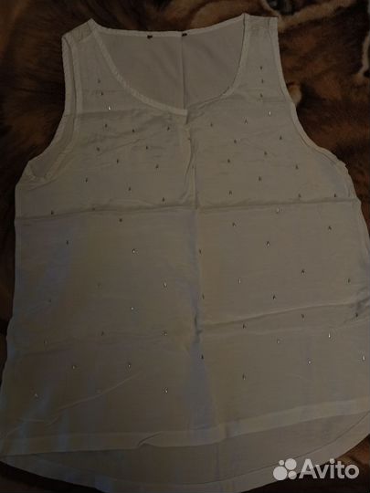 Майка белая женская